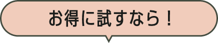 1番お得に試すなら！